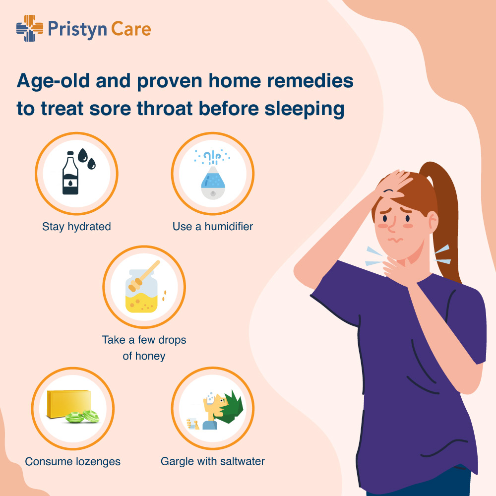 Age Old And Proven Home Remedies To Treat Sore Throat Before Sleeping 